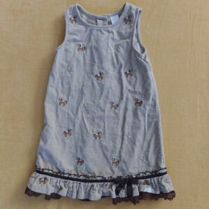 Tan Corduroy Pony Horse Dress Size 6